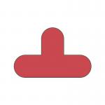 Warehouse Floor Signals Pack of 10 T Shape 200 X 300 Mmred 375083