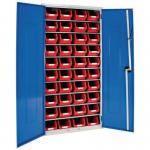 Cabinets complete with bins - Red - Choice of three sizes 375137