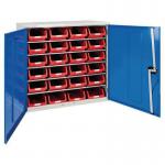 Cabinets complete with bins - Red - Choice of three sizes 375139