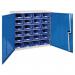 Cabinets complete with bins - Blue - Choice of three sizes 375140