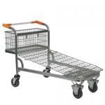 Heavy duty zinc plated nesting cash and carry stock trolley with basket 375203