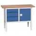 Verso Static Storage Bench 1250 mm Long with 3 Drawers & 1 Cupboard 375217