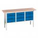 Verso Static Storagebench 1750 mm Long with 9 Drawers 375221