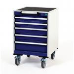 5 Drawer Mobile Cabinet -h X W X D : 780 X 525 X 525 375270