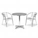 Aluminium bistro - Tables circular pedestal table 375689