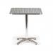 Aluminium bistro - Tables square  pedestal table 375690