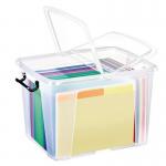 Clear containers with secure folding lids - 40L 375867