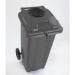 Two wheeled bins with special apertures - 2 wheeled bins with bottle bank aperture and standard lid lock 376846