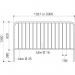 Safety Guard Rail 15 Infillbars 2000 mm (un-painted) 376861