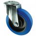 100 mm Swivel Castor Singlehole Fixing - Rubbersteel 377123