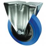 80 mm Fixed Castor Plate Fixing -rubbersteel 377125