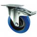 80 mm Swivel Castor Withbrake Plate Fixing - Rubbersteel 377129