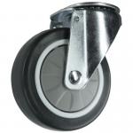 75 mm Swivel Castor Withsingle Hole Fixing - Polypropylenerubber Zinc Fin 377208