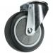 100 mm Swivel Castor Withsingle Hole Fixing - Polypropylenerubber Zinc Fin 377212