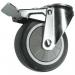 125 mm Swivel Castor Withbrake with Single Hole Fixing - Polypropylenerubb 377228