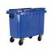 4 wheeled bin without lockable lid - 660L 377382