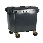 4 wheeled bin without lockable lid - 660L 377384