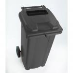 Two wheeled bins with special apertures - Confidential waste 2 wheeled bins with slot and standard lid lock 377882