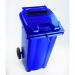 Two wheeled bins with special apertures - Confidential waste 2 wheeled bins with slot and standard lid lock 377884