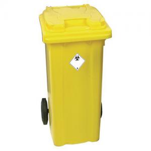 Lockable clinical waste wheelie bin 377919