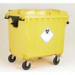 Lockable clinical waste wheelie bin 377921