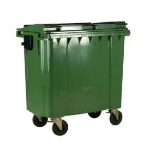 4 Wheeled bin with optional lockable lid - 1100L 378013