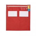 Modular mailing pouchesA3 red, internal volume flat 378548