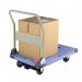 The Silentmaster platform truck is a sturdy and versatile transportation tool, designed to make moving heavy loads effortless. With a capacity of 300kg, it is ideal for industrial use. Its folding feature allows for easy storage and portability. The truck is sleek and modern in design, with a durable frame and large wheels for smooth maneuverability.