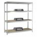 Extra heavy duty boltless galvanised steel shelving with chipboard shelves - 600kg -1800mm wide 378845