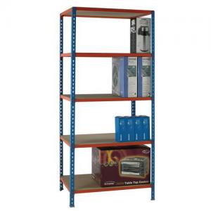 Boltless steel shelving with chipboard shelves - up to 200kg - 900mm