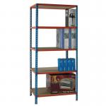 Boltless steel shelving with chipboard shelves - up to 200kg - 900mm wide - Choice of four depths 378978