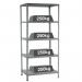 Boltless galvanised steel shelving - up to 250kg - 2000mm high bays 378987