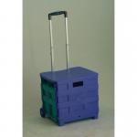 Folding box trolleys - 25kg capacity with lid 379530