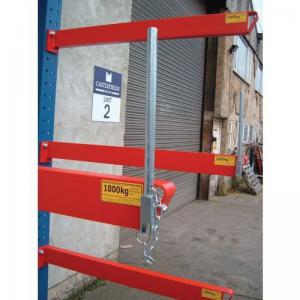 Heavy duty bolted cantilever racking end stops, 250mm tall kits, 2