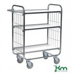 Konga order picking trolleys with adjustable shelves, H x W x L - 1120 x 470 x 1195 with 3 shelves 380173