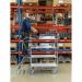 Konga order picking trolleys with retractable steps and 4 shelves 380201