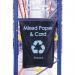 A picture of Beaverswood Supply Ltd Racksacks Racksack shows a sturdy warehouse waste sack, specifically designed for recycling paper and card. The large size and durable material make it ideal for heavy-duty use. The bright blue color and clear recycling symbol make it easily identifiable for proper waste disposal.