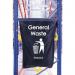 This image features a stack of Beaverswood Supply Ltd Racksack warehouse recycling waste sacks. The sacks are labeled for general waste and are sized at 380450. The design is simple and sturdy, perfect for managing waste in a warehouse setting.