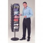 Carousel mesh brochure dispenser - 30 x A4 pockets 381518