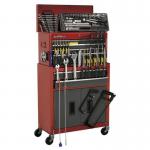 Tool Chest Combination 6 Drawer - Ball Bearing Runners - Redgrey with 170 P 381538