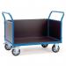 Fetra extra heavy duty platform trucks with brakes with double panel ends and one side 381608