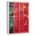 Sliding door cupboards - Mesh door 1830mm high, 1220mm wide - Red 381639