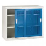 Sliding door cupboards - Mesh door 1020mm high, 1220mm wide - Blue 381641