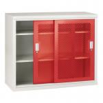 Sliding door cupboards - Mesh door 1020mm hight, 1220mm wide - Red 381643