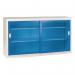 Sliding door cupboards - Mesh door 1020mm hight, 1830mm wide - Blue 381645