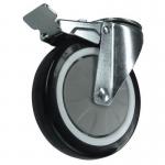 75 mm Swivel Castor Withbrake - Steelrubber Wxdxh: 107 X 135 X 62 382000