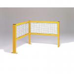 Safety barriers - Corner barrier with mesh 382610