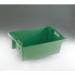 The image shows a set of brightly colored slingsby storage boxes with solid sides. These stackable containers have a capacity of 32L and can be nested for compact storage.