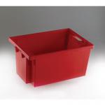 Coloured solid side stack and nest containers - 50L 382964