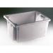 Coloured solid side stack and nest containers - 50L 382968